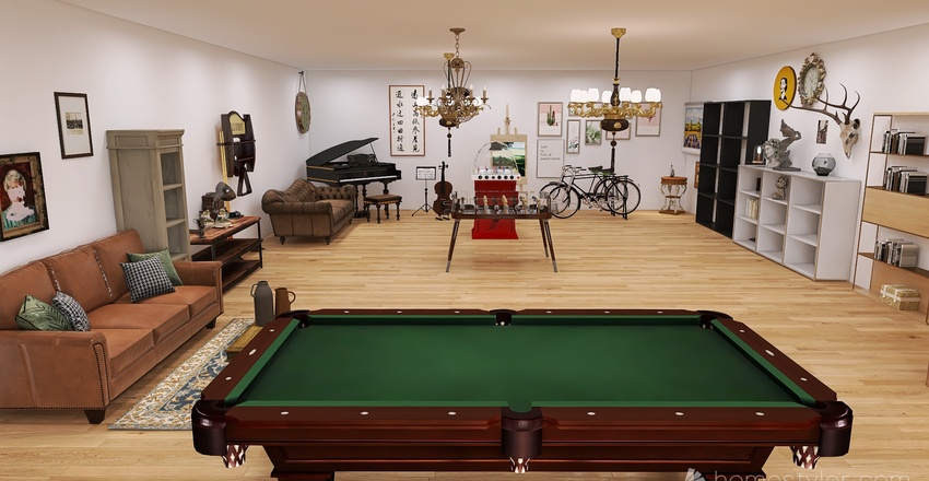 Antuiques Store 3d design renderings