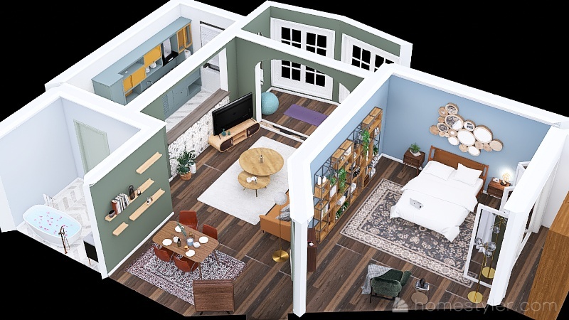 Emma Scully- Final Project Apartment Floorplan 3d design picture 81.01