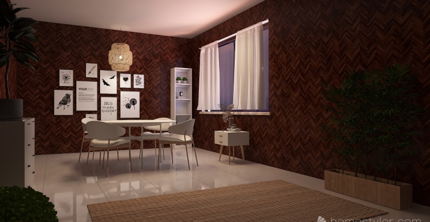 Table Room Demo 3d design renderings