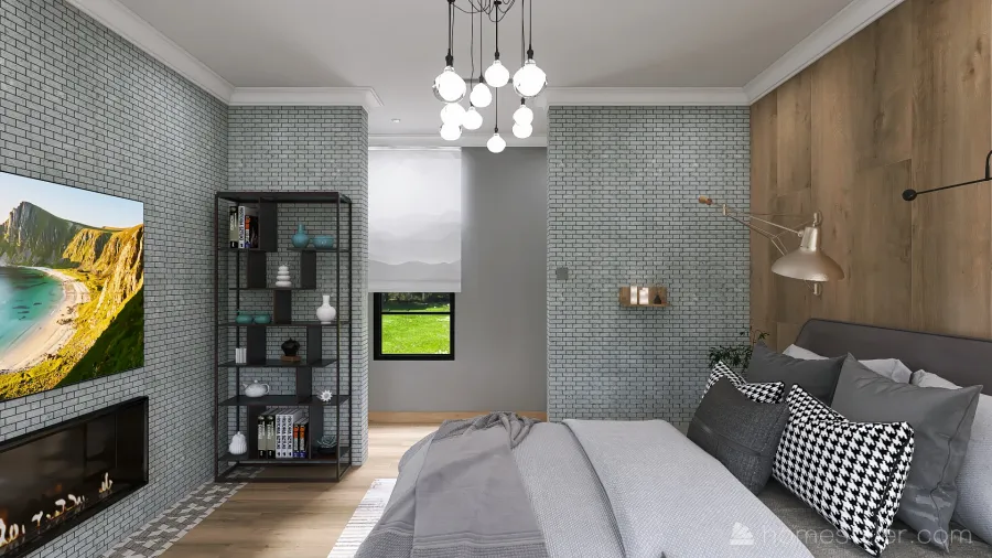 Modern Master Bedroom 3d design renderings