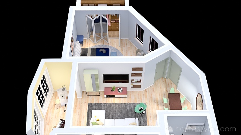 Mei Chng Final Project Apartment Floorplan_copy 3d design picture 81.01