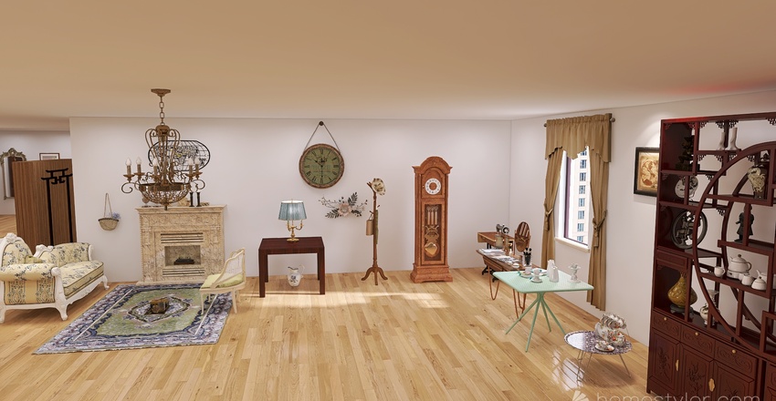 Antuiques Store 3d design renderings