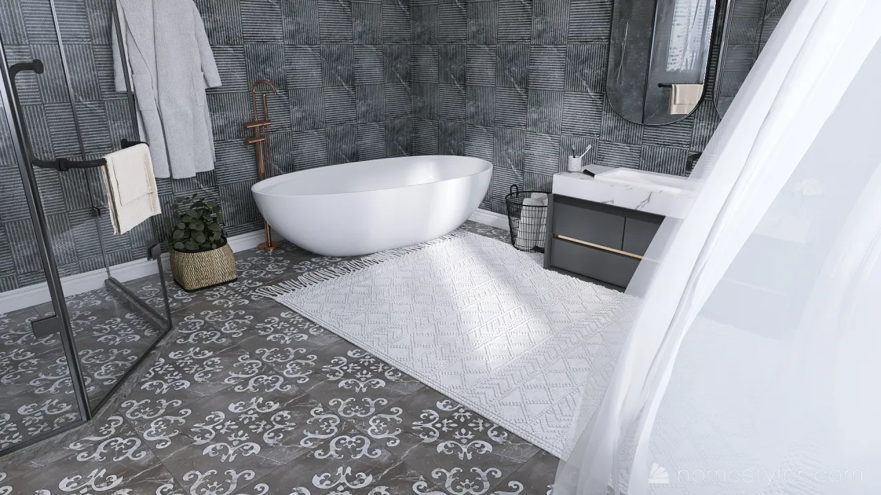 MasterBathroom 3d design renderings