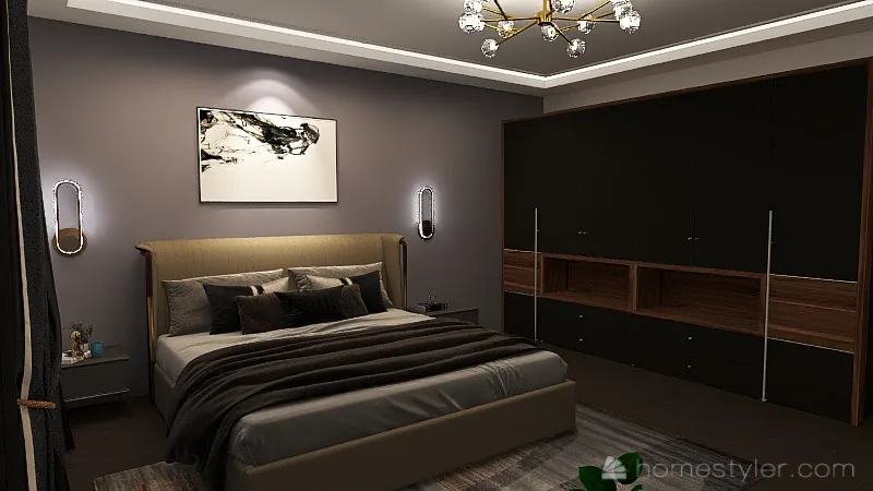 bedroom 3d design renderings