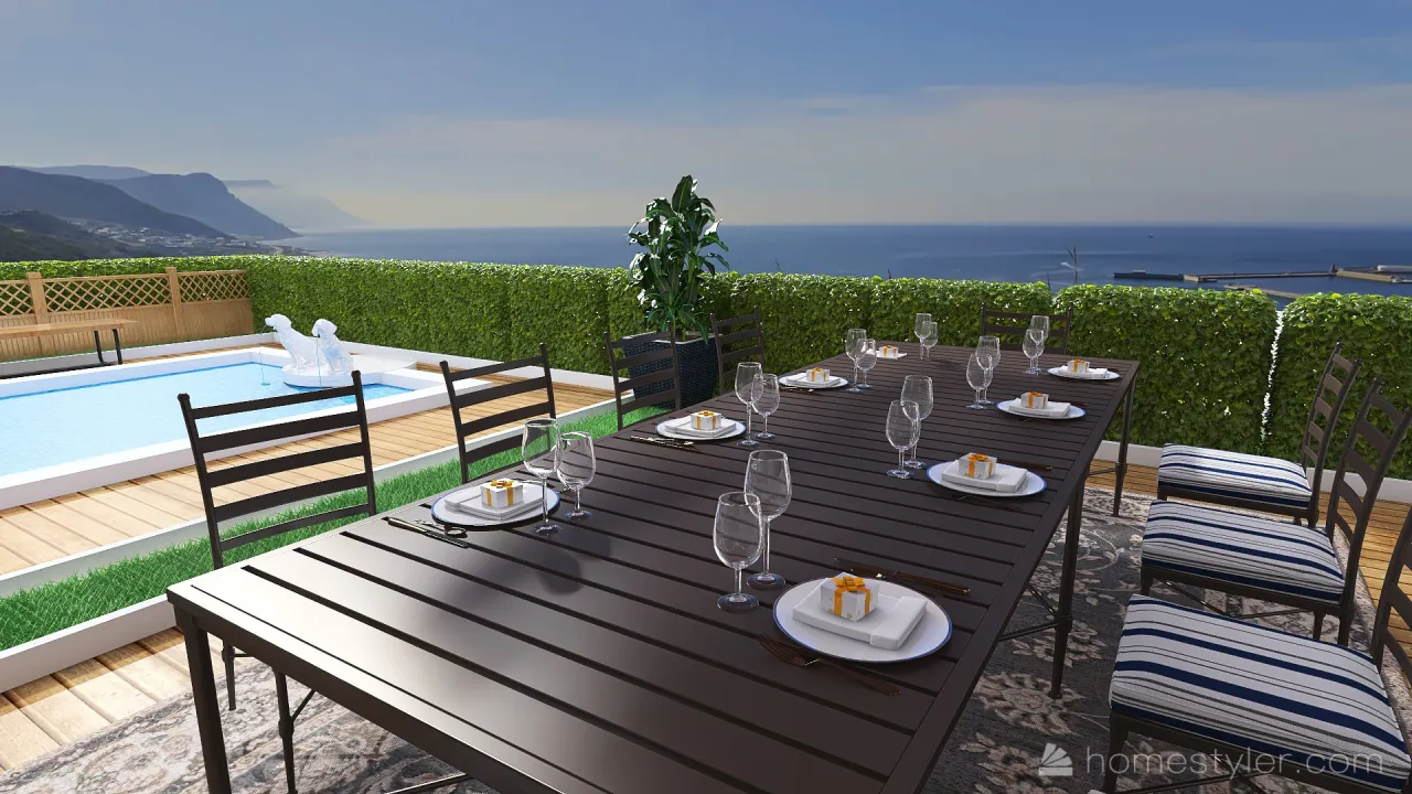 Terrace 3d design renderings