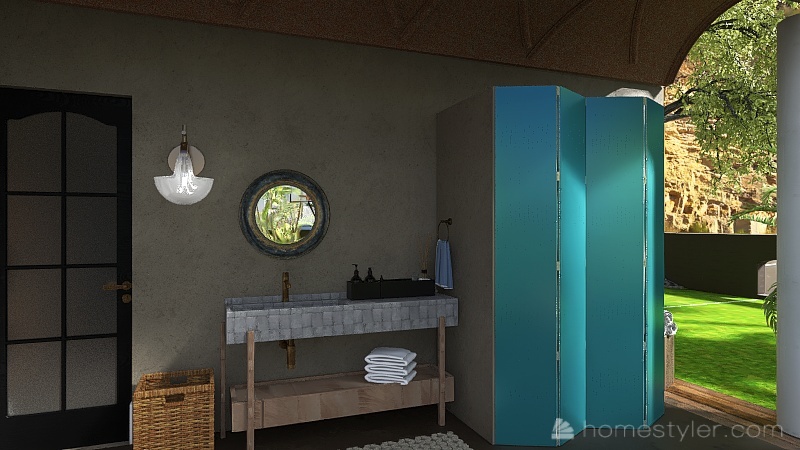 Hippie Beach Home 3d design renderings
