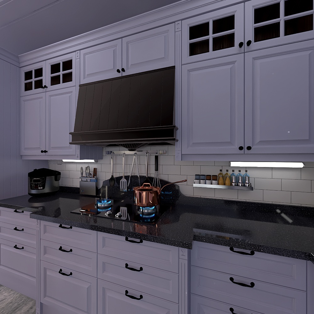 кухня/столовая/гостинная/кабинет 3d design renderings