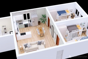 Lilian's Dormitory Design Rendering