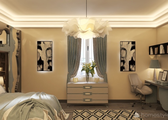 Sky Bedroom Design Rendering