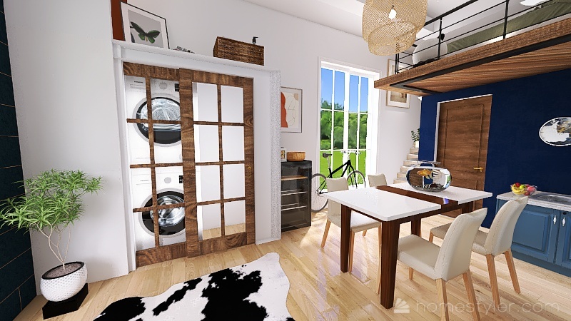 Sarah's Tiny House ~ Final 3d design renderings