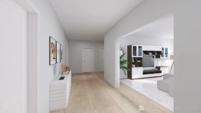 Casa de dos habitaciones 3d design renderings