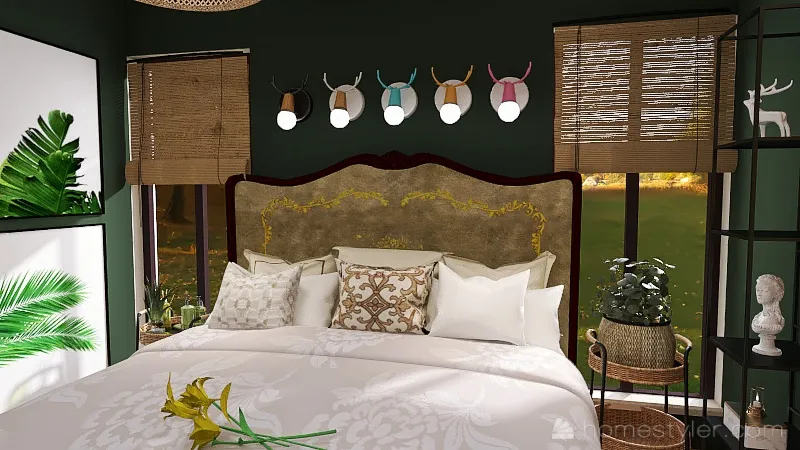 Greeney Bedroom 3d design renderings