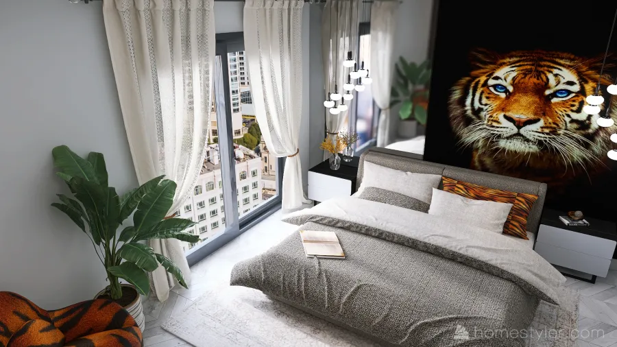 #T-ShapedContest  Tiger House 3d design renderings