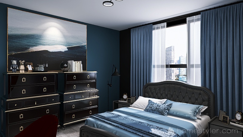 M. Bedroom 3d design renderings