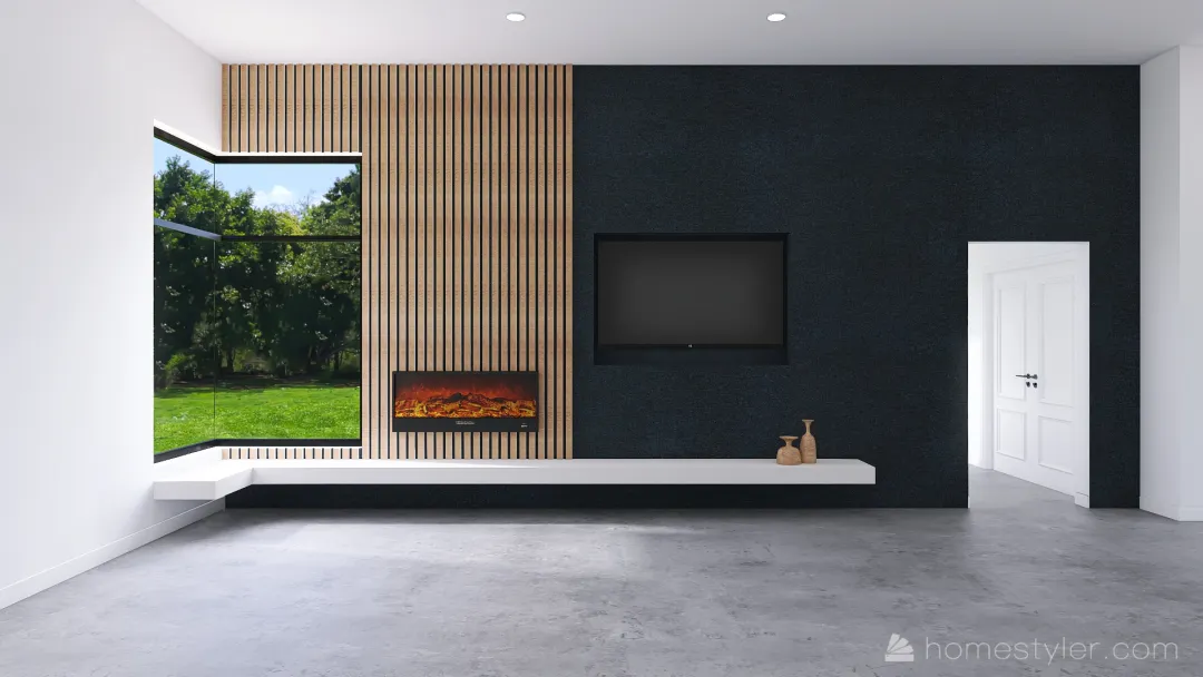 Zenk Fireplace Concept 2 3d design renderings
