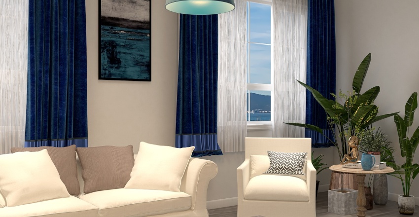 Mediterranean vacation house 3d design renderings