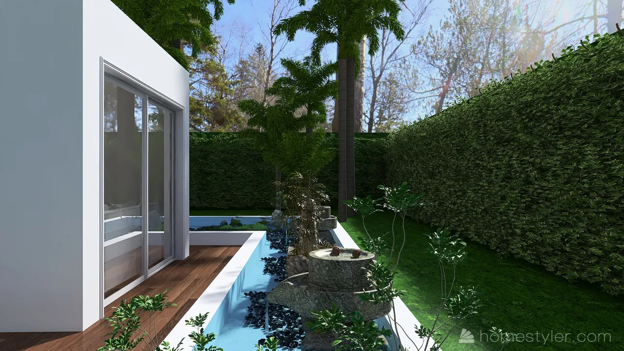 #T-ShapedContest - Green House 3d design renderings