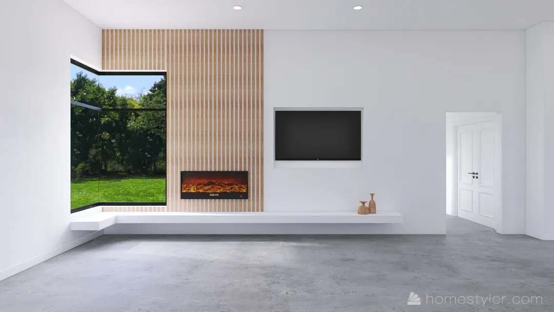 Zenk Fireplace Concept 1 3d design renderings