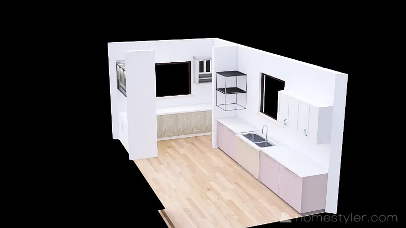 Mums kitchen 3d design renderings