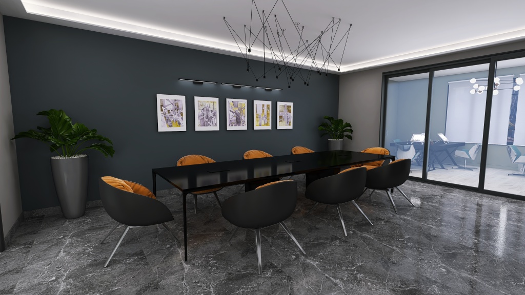 office in Kyiv 3d design renderings