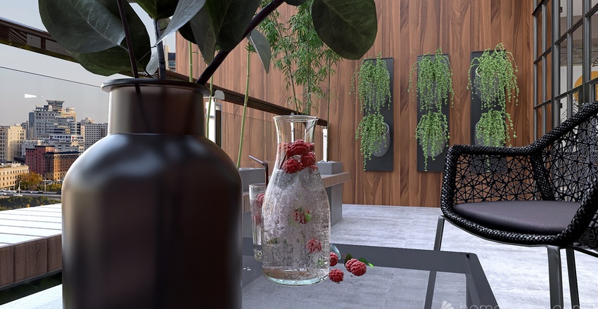 Balcony 3d design renderings