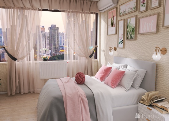 bedroom by N. Sidorova Design Rendering