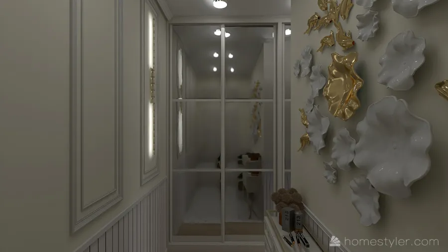 коридор 3d design renderings