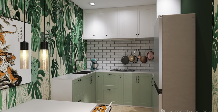 #TShapedContest - Tiger inspired small home 🌿 🐯 3d design renderings
