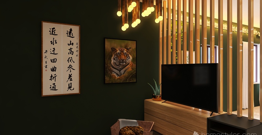 #TShapedContest - Tiger inspired small home 🌿 🐯 3d design renderings
