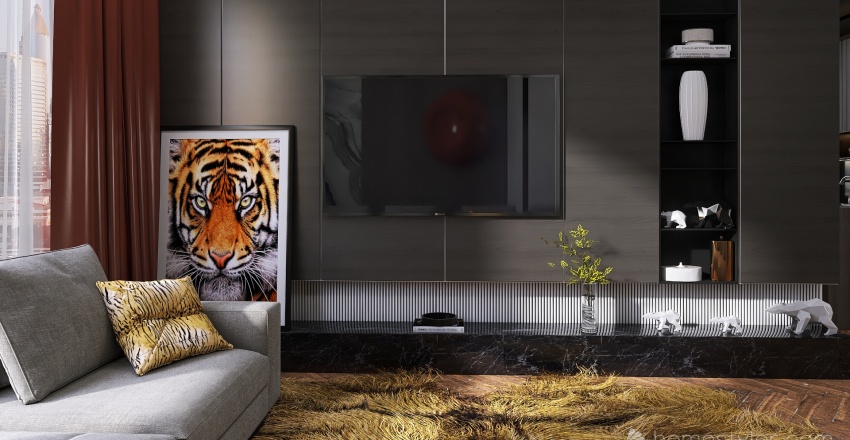 #T-ShapedContest _Tiger&Wood 3d design renderings