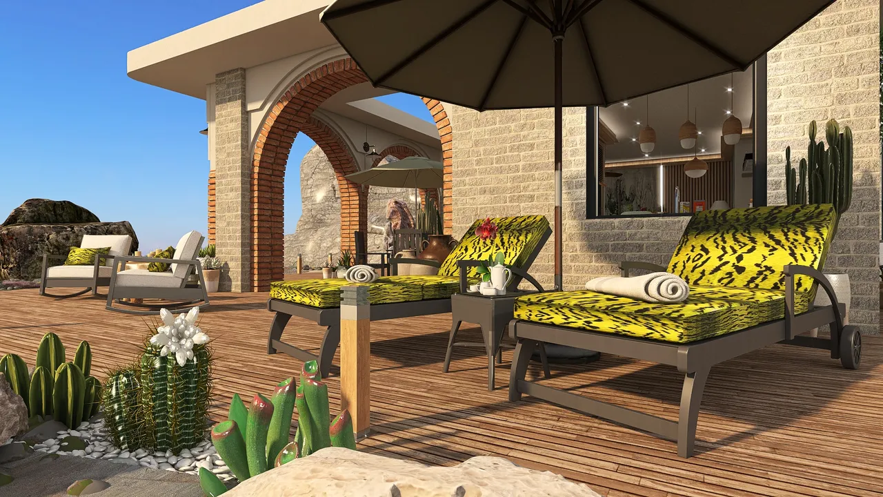 #T-ShapedContest -CASA TIGRE DEL DESIERTO 3d design renderings