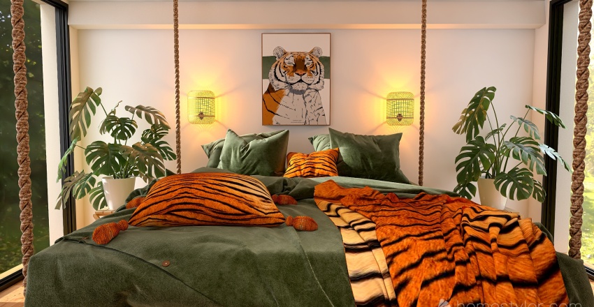 #T-ShapedContest - tiger cabin 3d design renderings