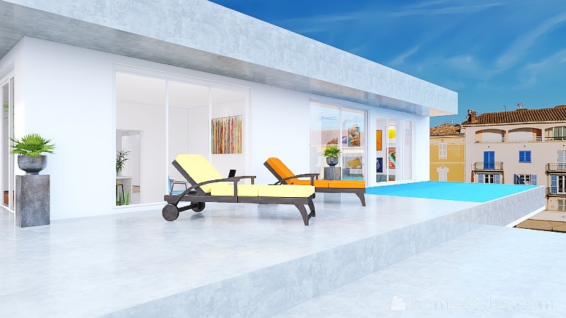 #T-ShapedContest - Colorfull paradise 3d design renderings