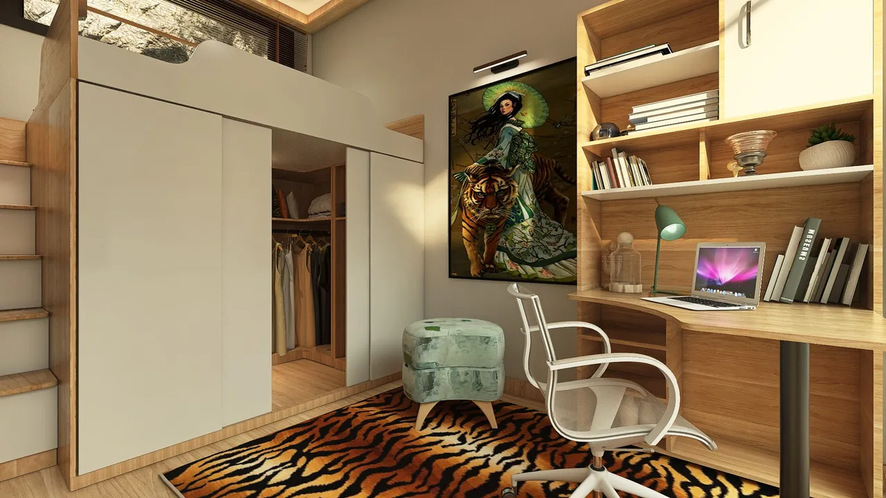 #T-ShapedContest -CASA TIGRE DEL DESIERTO 3d design renderings