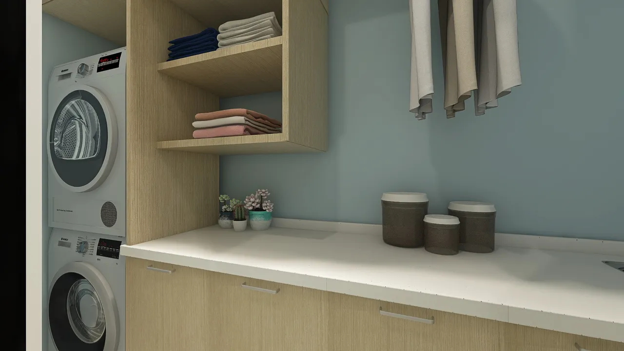 LaundryRoom 3d design renderings