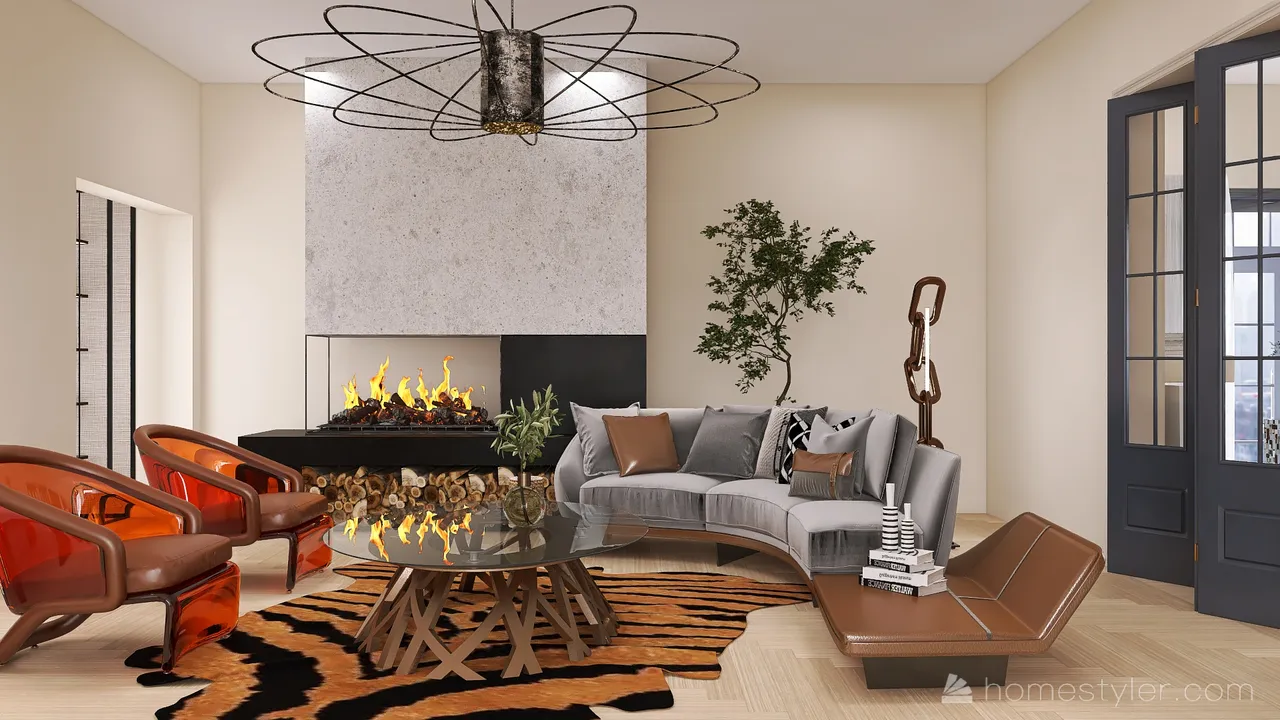 LivingDiningRoom 3d design renderings