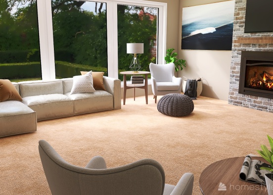 Our Living Room Design Rendering