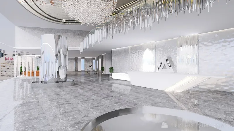 Copy of Hotel Lobby 3d design renderings