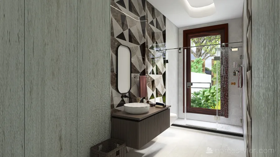 Farmhouse Bathroom1 3d design renderings