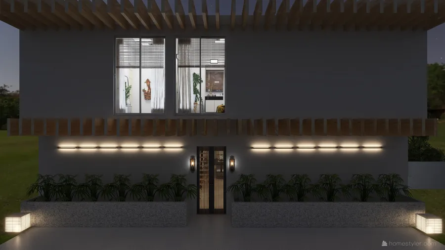 #T-ShapedContest T House 3d design renderings