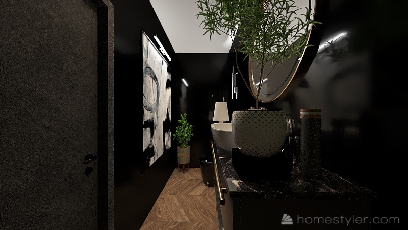 Black Villa 3d design renderings