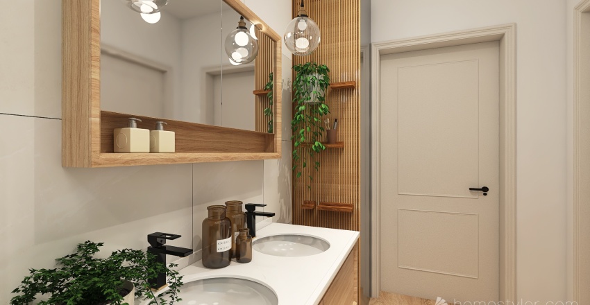 Salle de bain - moderne 3d design renderings