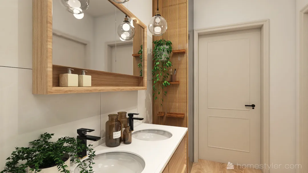 Salle de bain - moderne 3d design renderings
