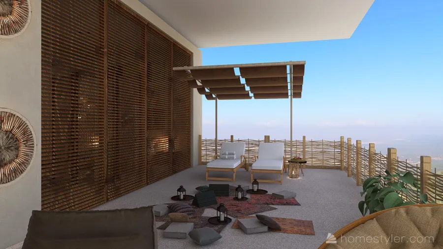 Desert tiny airbnb 3d design renderings