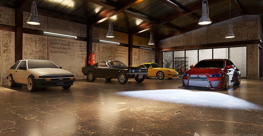 old warehouse 3d design renderings