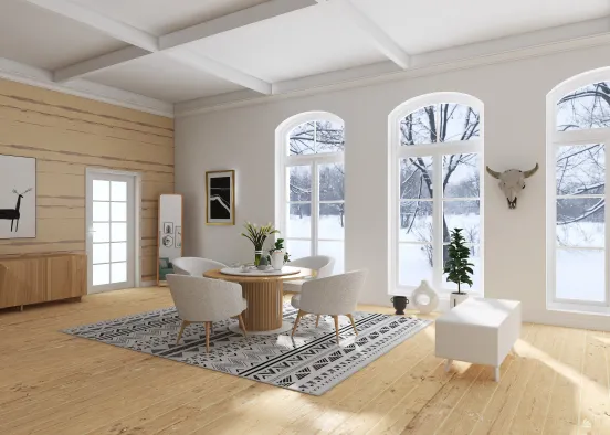 #SCANDINAVIAN #White #Residential #Video #Modern #100 - 200 sqm #Interior esign Design Rendering