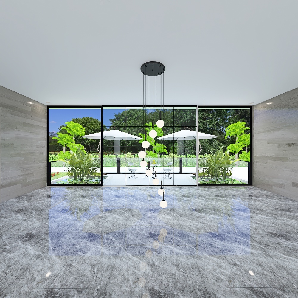 Modern Hallway1 3d design renderings