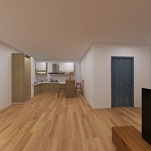 luxe kamer voor een persoon 3d design renderings