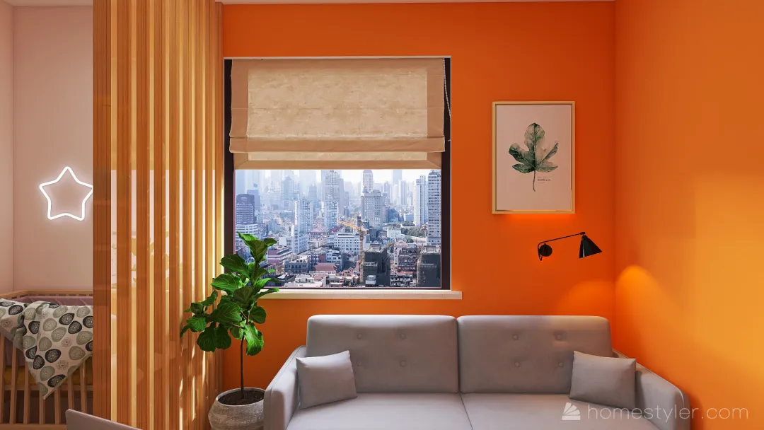 Сочный апельсин 3d design renderings
