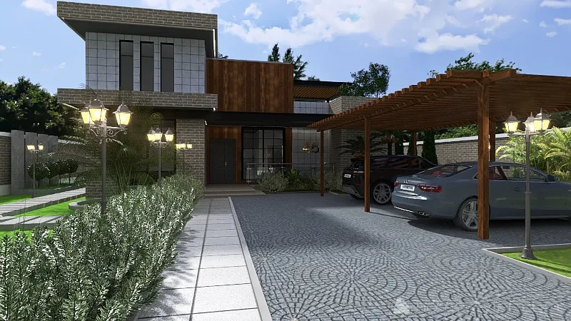 Contemporary Milad's Villa 3d design renderings